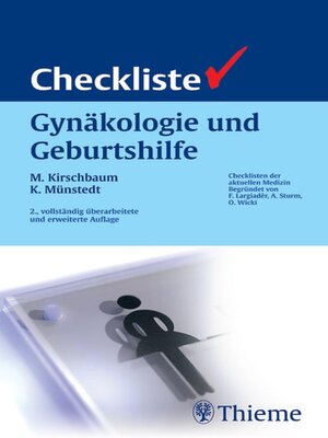 cover image of Checkliste Gynäkologie und Geburtshilfe
